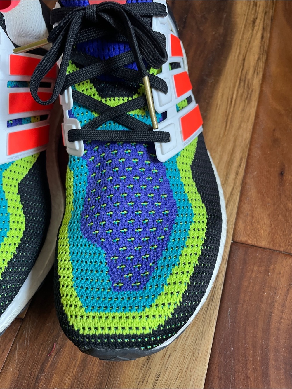 Adidas Ultra Boost Men's Multicolored Shoes. Very Good Condition. Size 11.5. - Picture 7 of 13